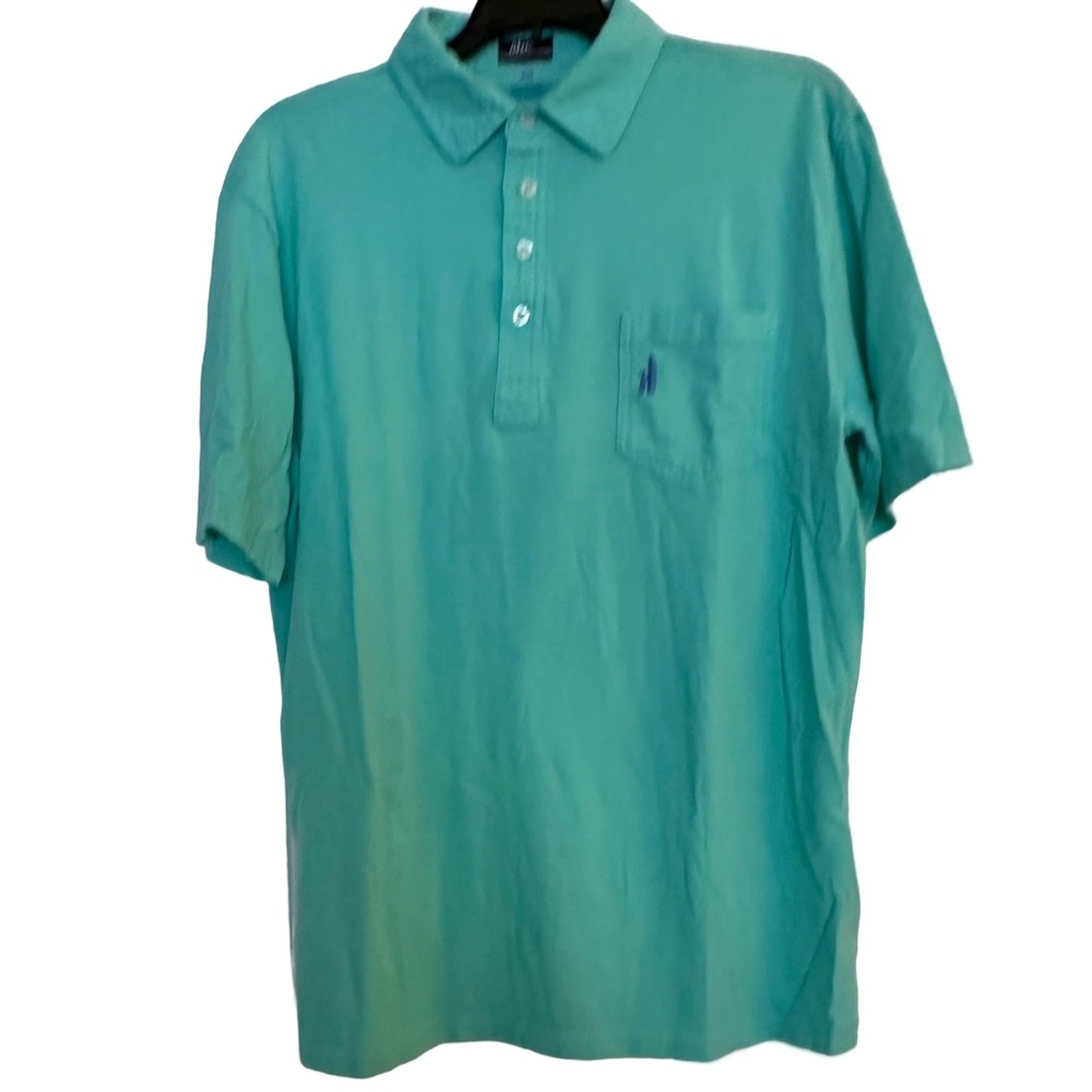 Johnnie-O Green "West Coast Prep" 100% Cotton Short Sleeve Polo/Golf Shirt